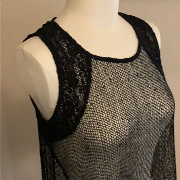 🎉Lace trim mesh top - Picture 4 of 6